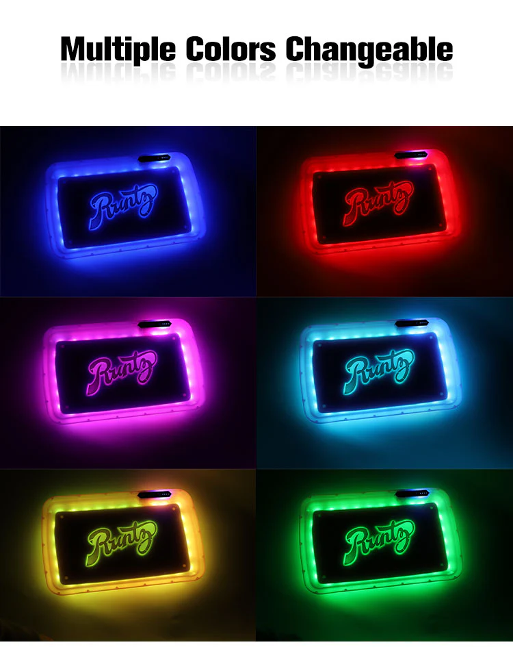 Cookies LED Rolling Glow Light Up Tray Rechargeable USB-C Newest Version Yellow - Image 2