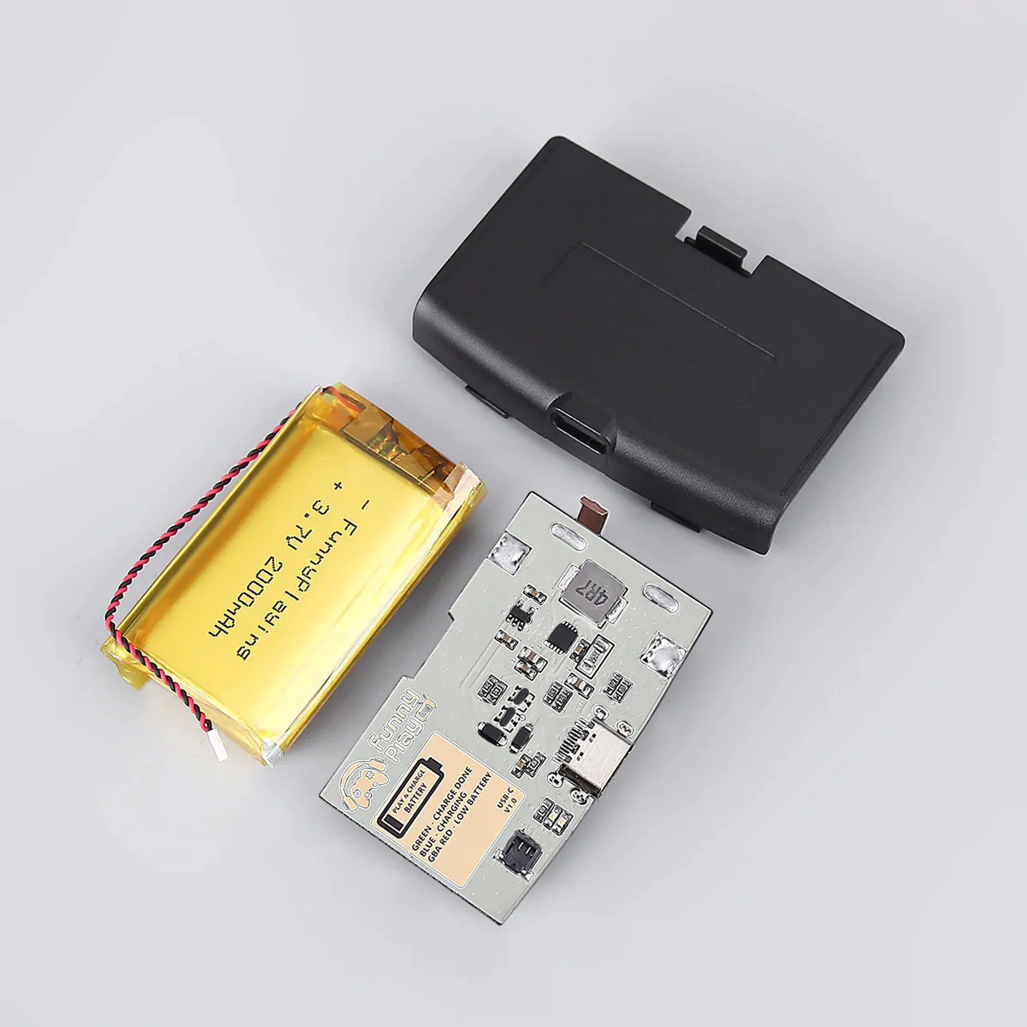 FunnyPlaying Game Boy Advance (White PCB) USB-C Rechargeable Battery Mod - Image 17