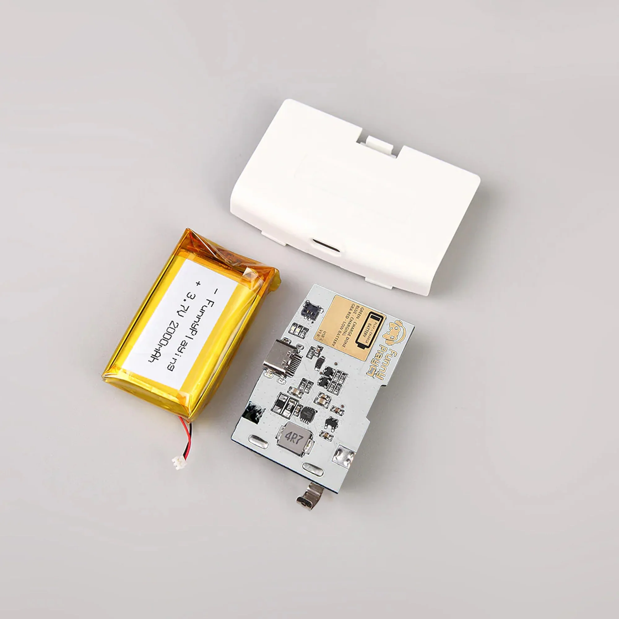 FunnyPlaying Game Boy Advance (White PCB) USB-C Rechargeable Battery Mod - Image 8