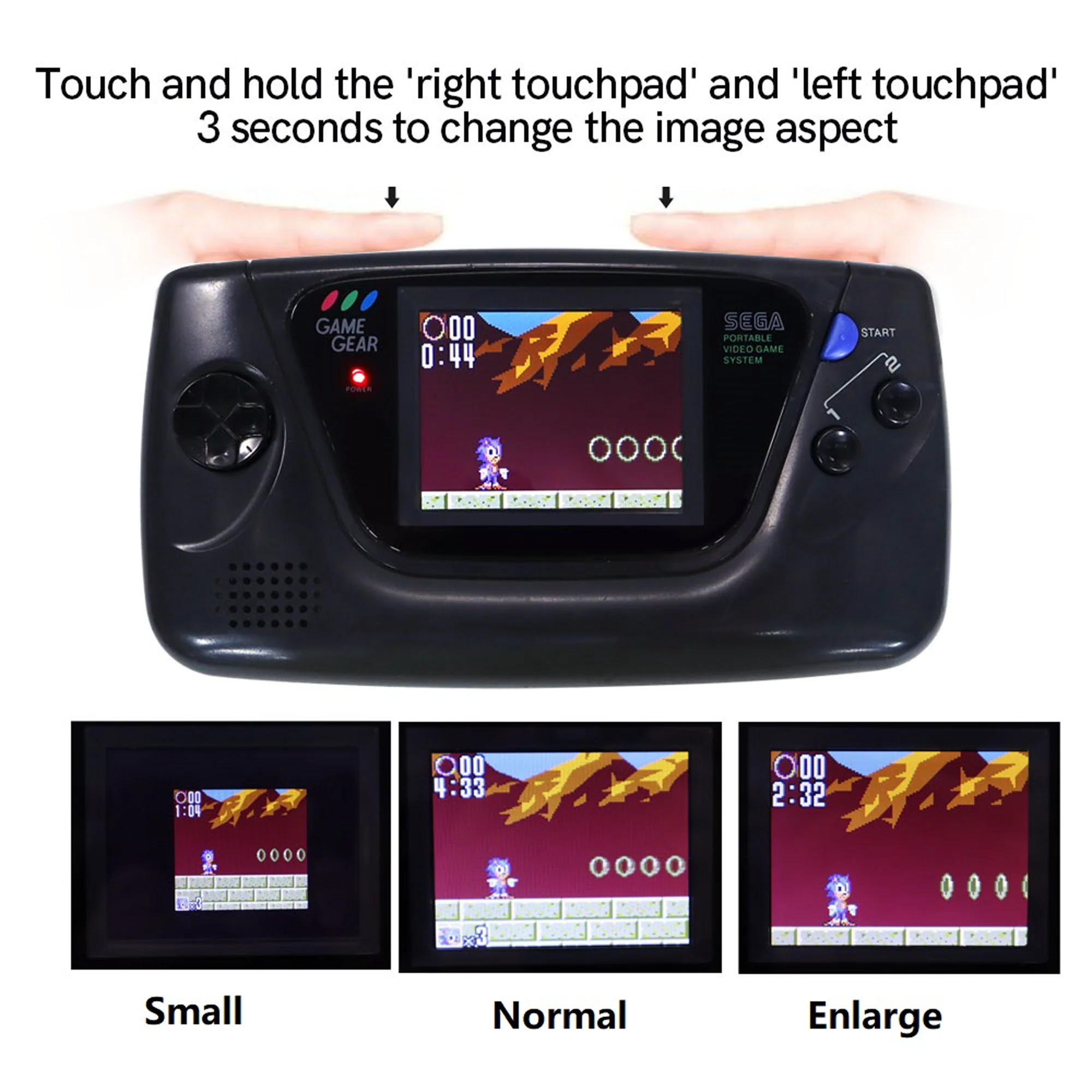 Game Gear Backlight Kit with Touch Sensor - Hispeedido - Image 4