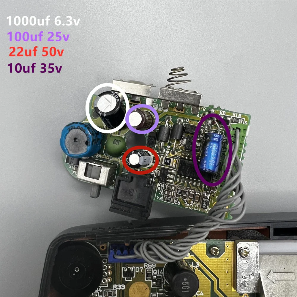 Game Gear Capacitor Replacement Set - Image 3