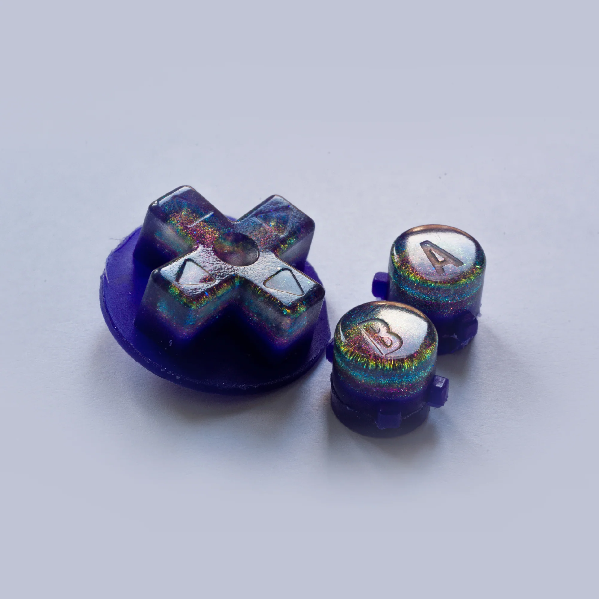 Game Boy Advance Custom Cosmic Purple Buttons