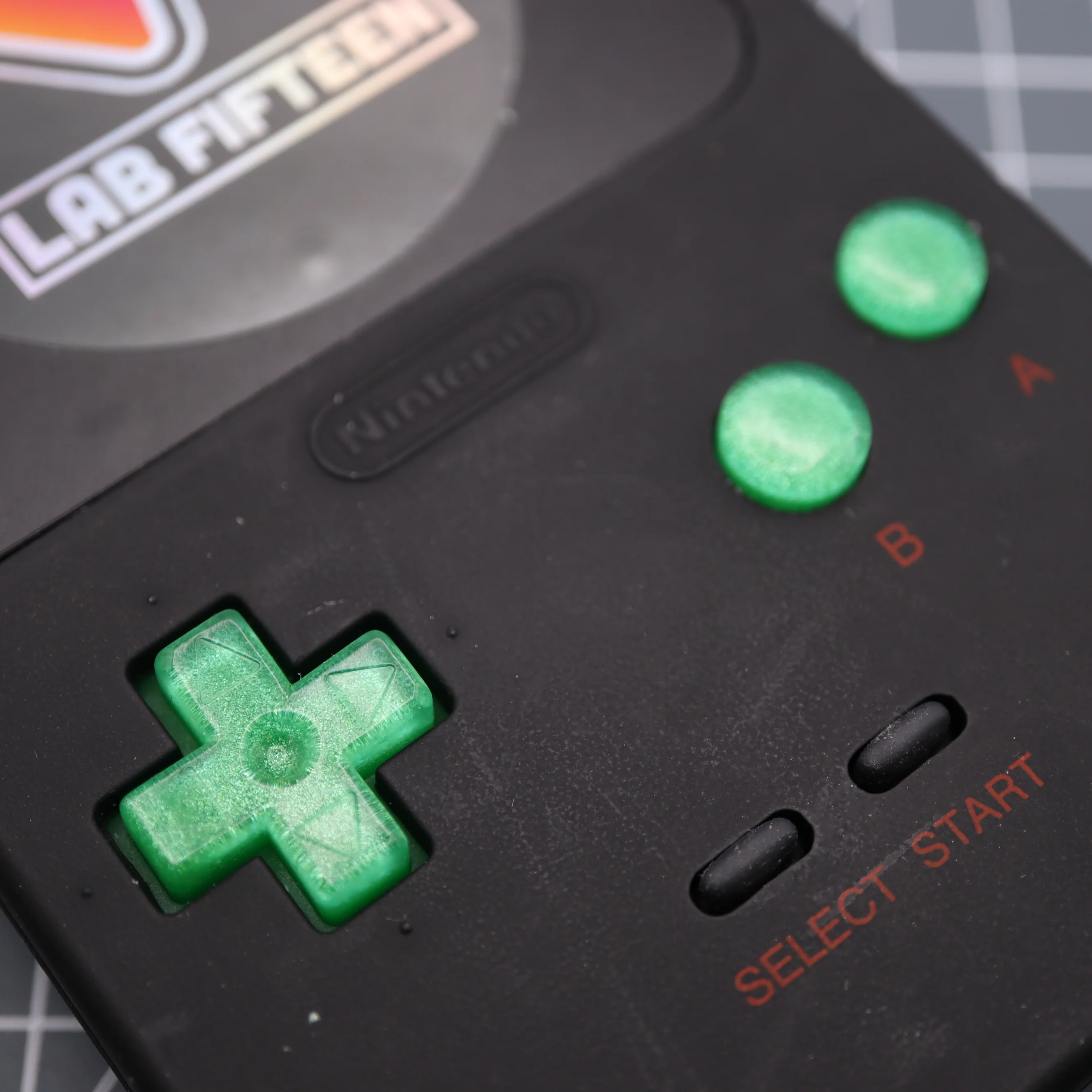 Game Boy Pocket Custom Lime Candy Buttons - Image 3