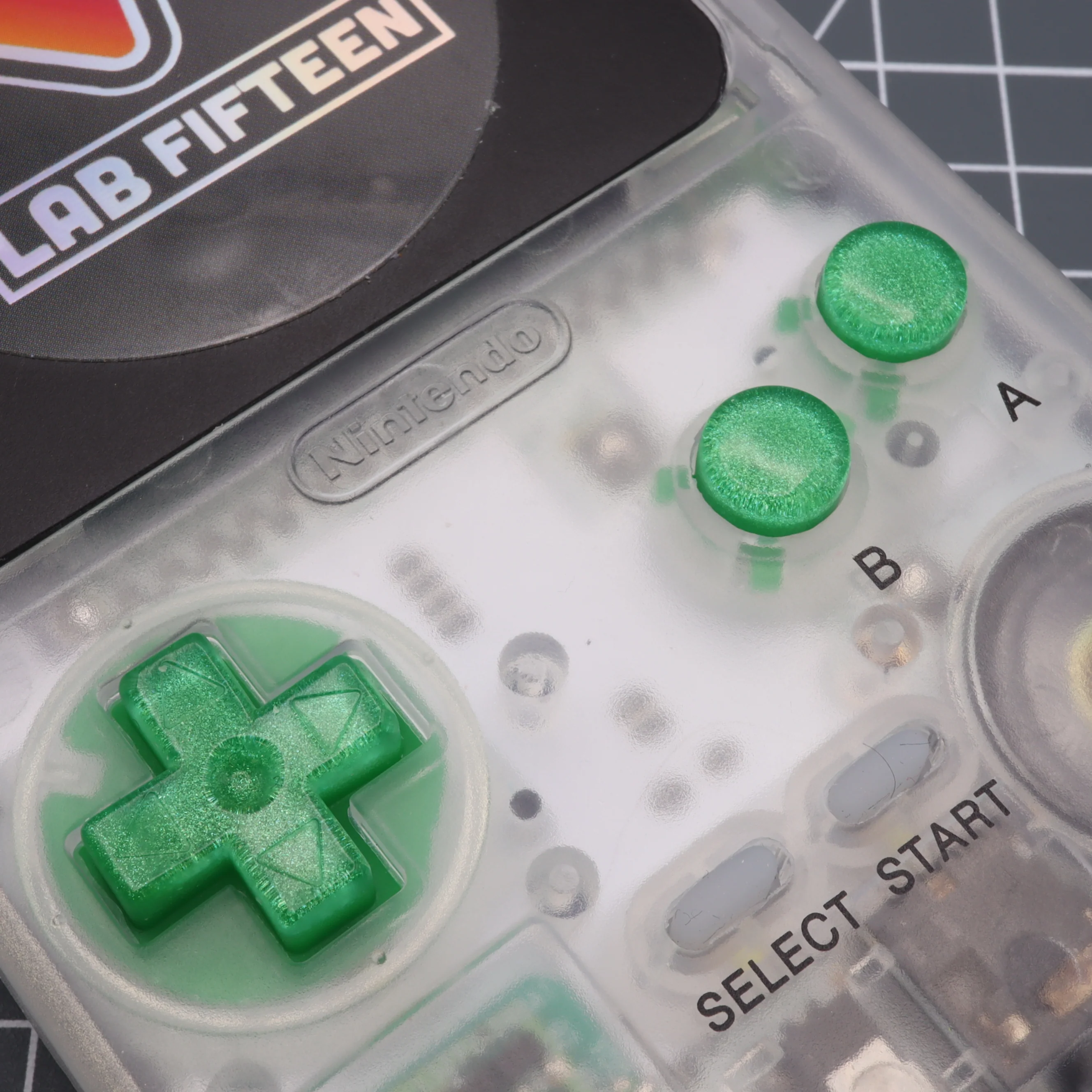 Game Boy Pocket Custom Lime Candy Buttons - Image 5