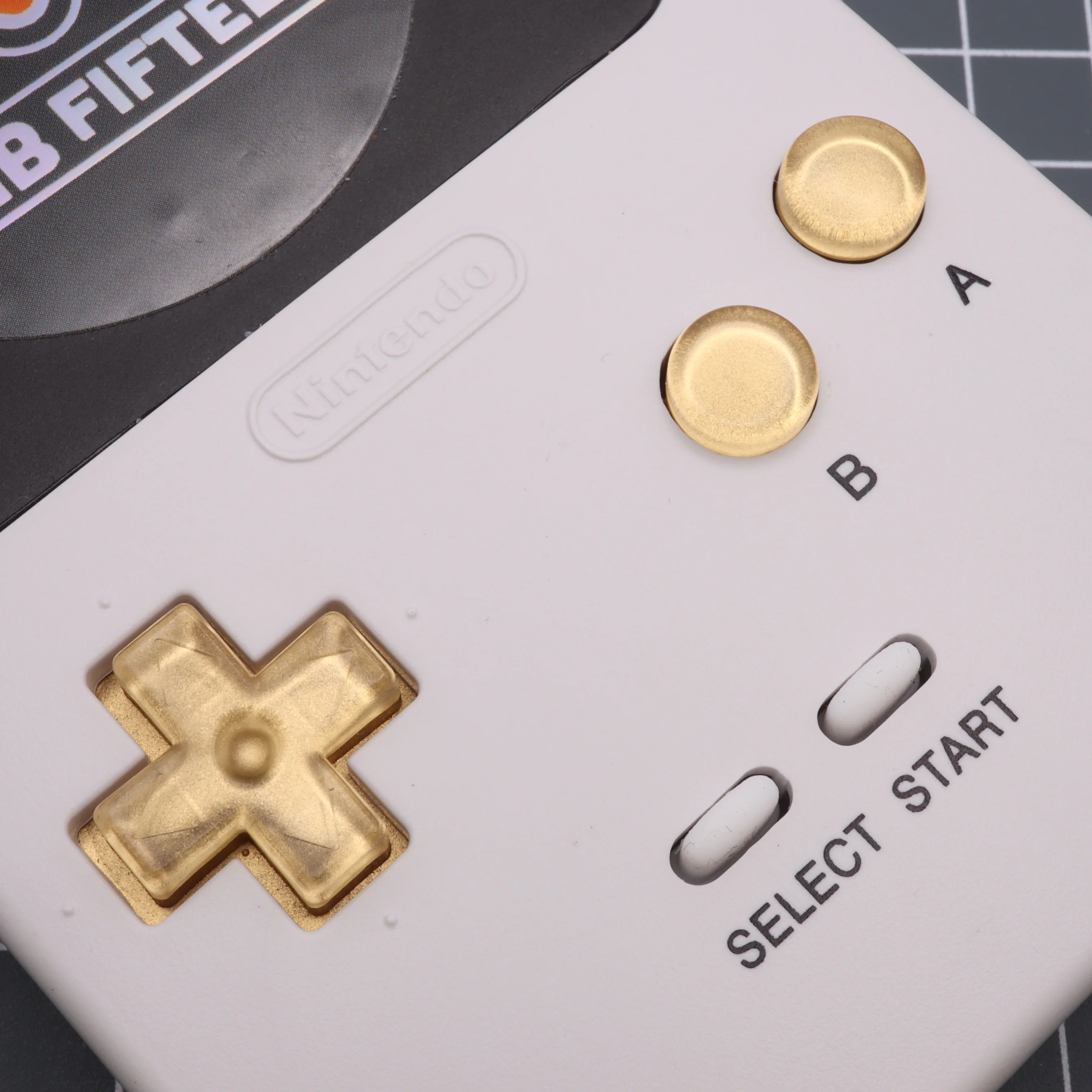 Game Boy Pocket Custom Metallic Gold Buttons - Image 3