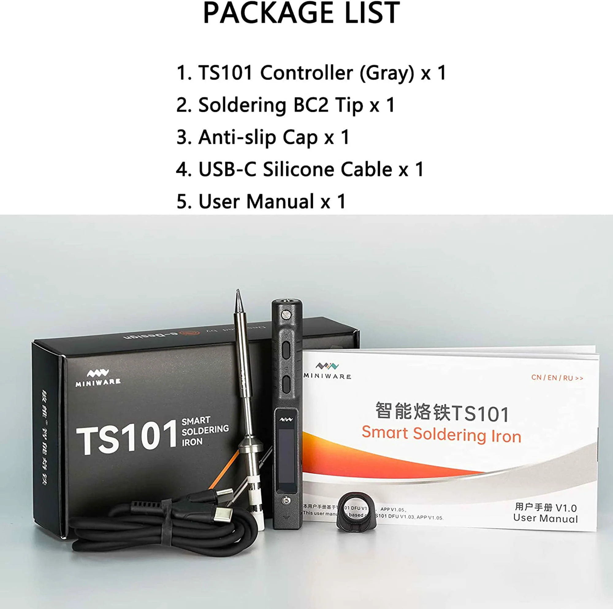 MiniWare TS101 BC2 Soldering Iron Kit - Image 7