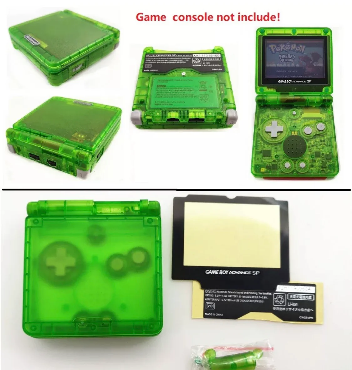 Nintendo Game Boy Advance SP Clear Housing/Shell - Image 6
