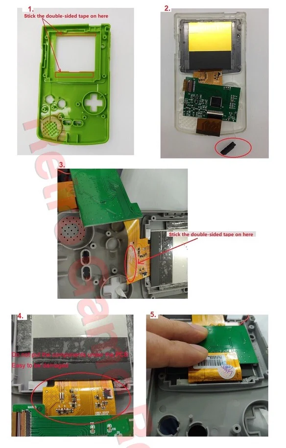 Nintendo Game Boy Color TFT Drop-in Backlight Mod with Color Palettes - Hispeedido - Image 4